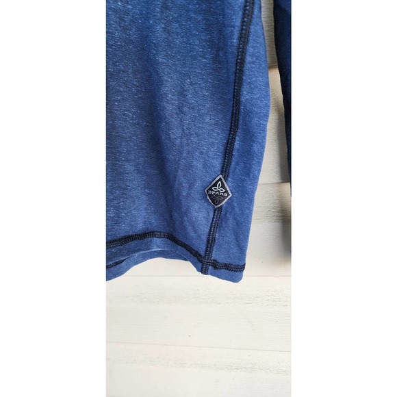 Men's‎ prAna 1/4 Zip Blue Pullover Mock Neck Sweatshirt XXL 2XL - Picture 4 of 5